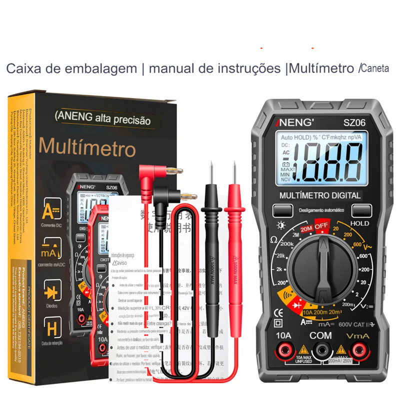 Multímetro Digital SZ06