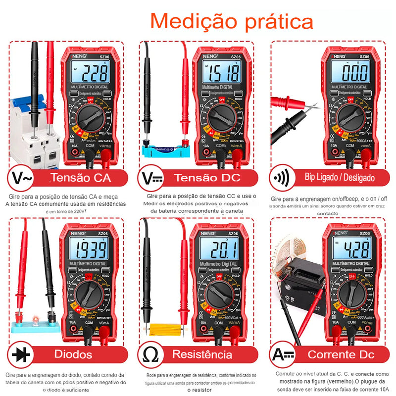 Multímetro Digital SZ06
